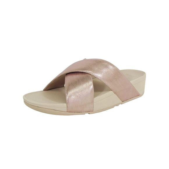 Fitflop Womens 'Lulu Cross Glitz Slide' Sandals - Picture 1 of 3